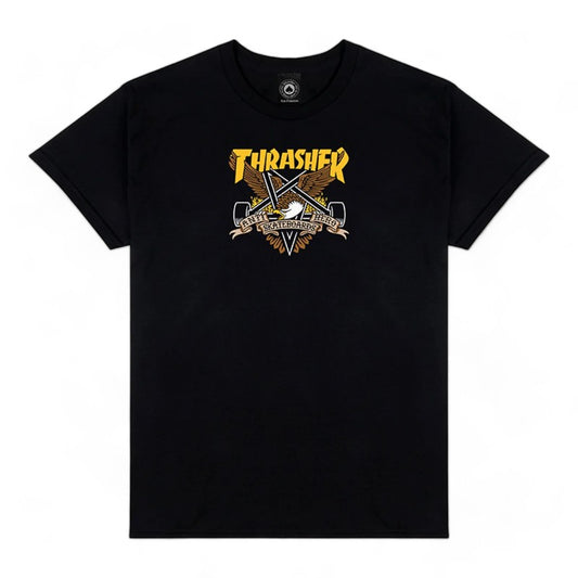 Thrasher X Antihero Eaglegram Tee - Black