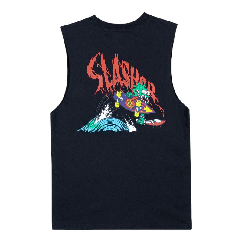 Santa Cruz Youth Meek Slasher Muscle Singlet - Black