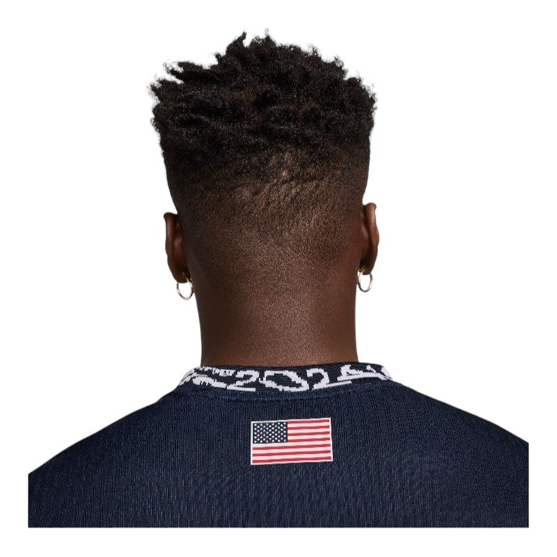 Nike SB Olympic USA S/S Jersey- Obsidian/Bright Crimson/White