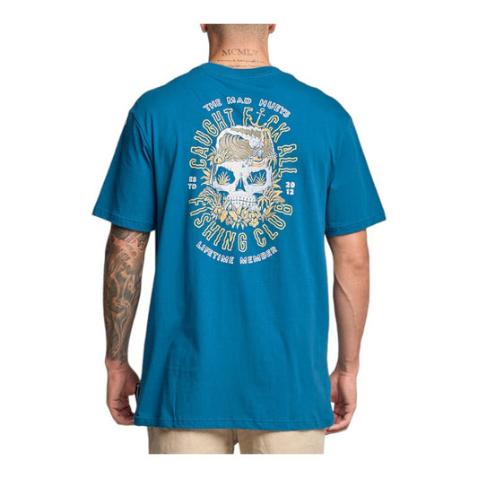 Mad Hueys Caught FK All Tee - Dark Cobalt