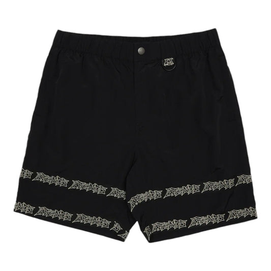 Afends Peace Out Tape Shorts - Black