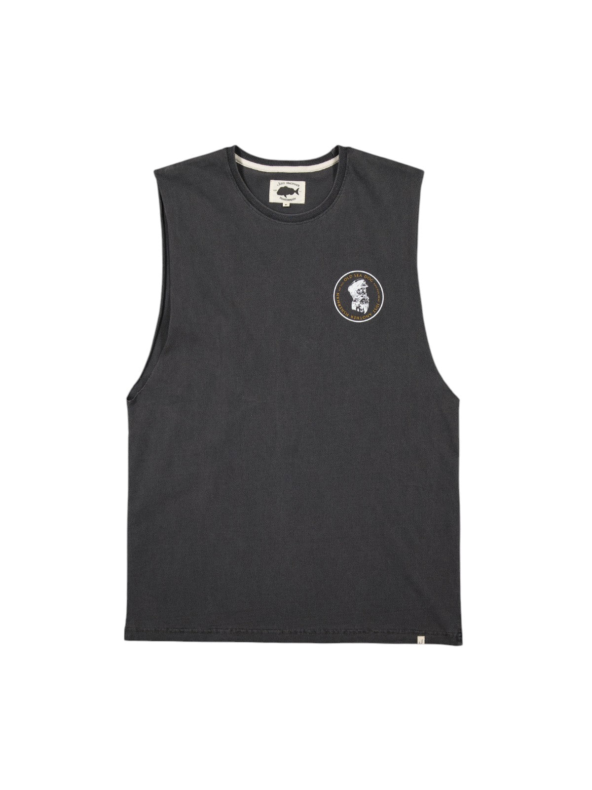 J.A.F Old Sea Dog Tank - Aged Black/Orange