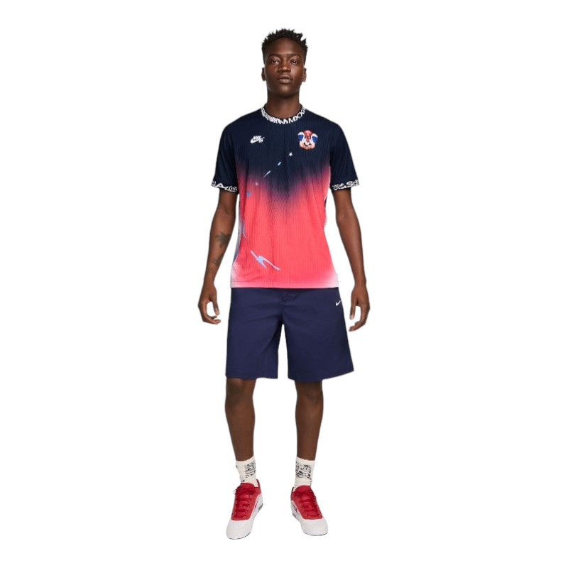 Nike SB Olympic USA S/S Jersey- Obsidian/Bright Crimson/White