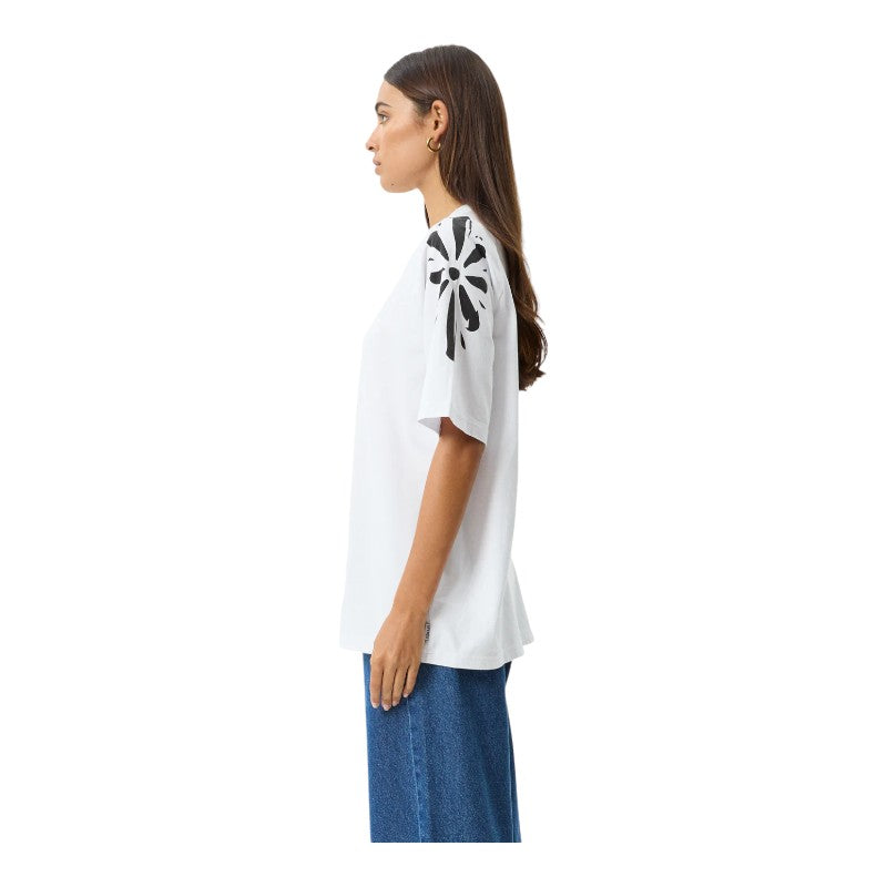 Afends Dash Oversized Raglan Tee - White