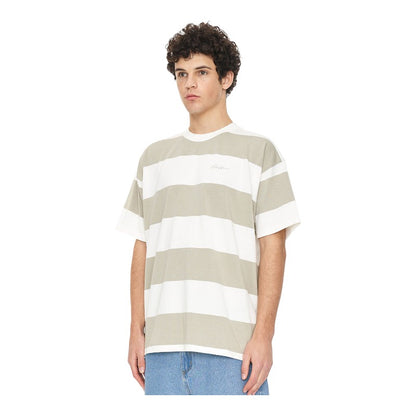 Huffer Stripe Block Tee - Moonrock/Chalk