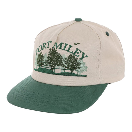 Real Fort Miley Snapback - Off White/Green