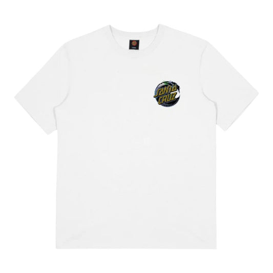 Santa Cruz Wave Dot Tee - White