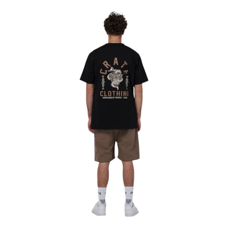 Crate Snakes & Fakes Tee - Black