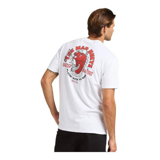 Mad Hueys Master Baiters Tee - White