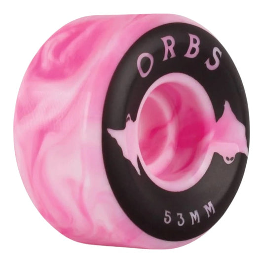 Orbs Wheels 53mm 99A Specters Swirls - Pink/White