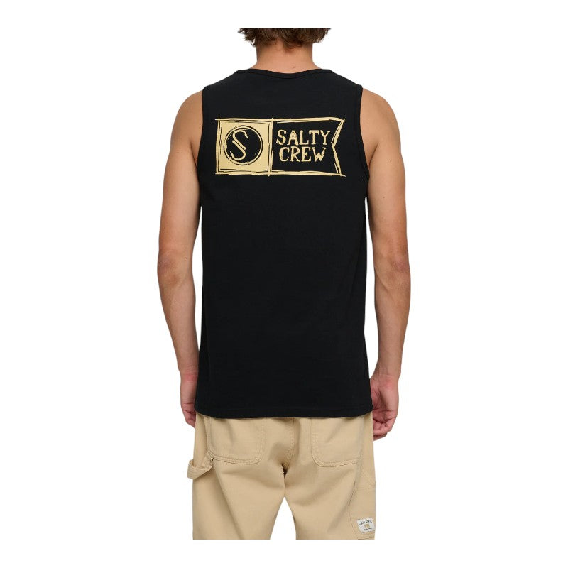 Salty Crew Sketchy Alpha Tank - Black