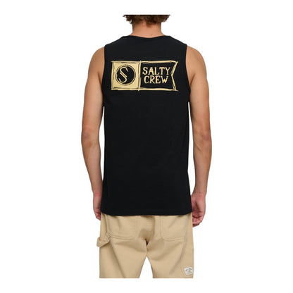 Salty Crew Sketchy Alpha Tank - Black