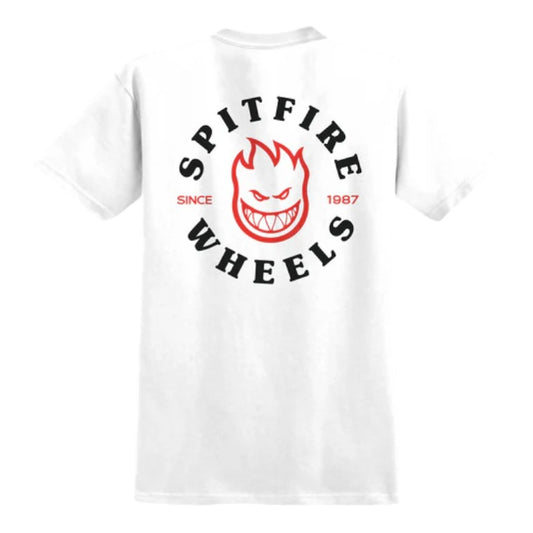 Spitfire Bighead Classic Tee - White/Red/Black