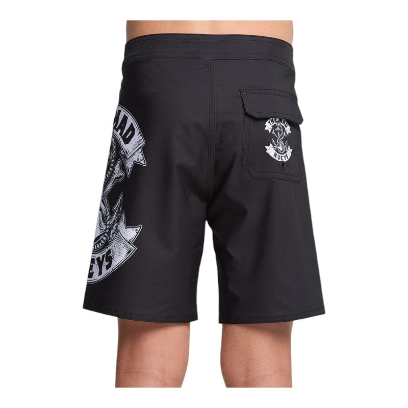 Mad Hueys Youth Anchor Bones 14" Boardshort - Black