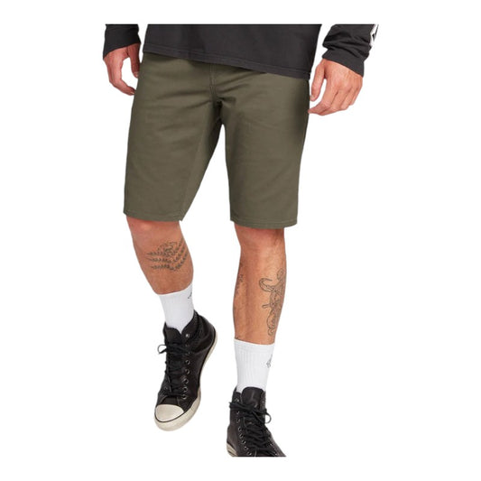 Volcom Solver Lite 5 Pocket Shorts - Army Green Combo