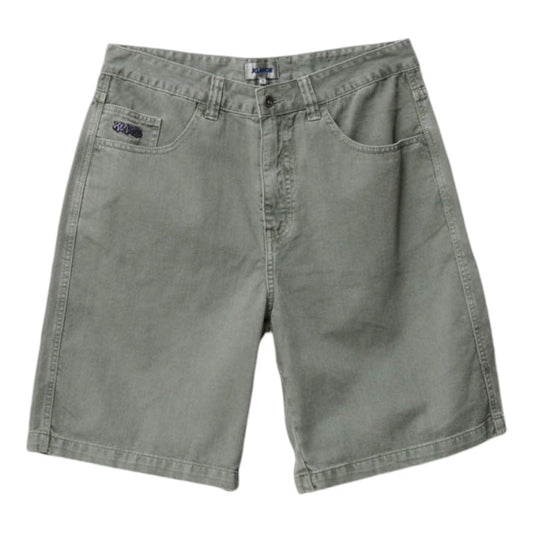 XLarge Peace Man Bull Denim Short - Olive Grey