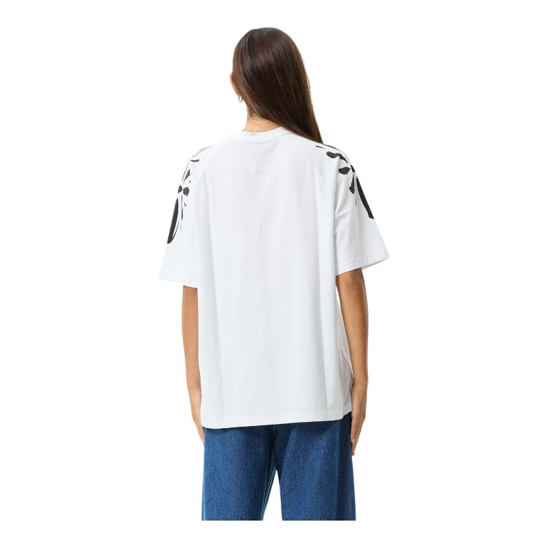 Afends Dash Oversized Raglan Tee - White