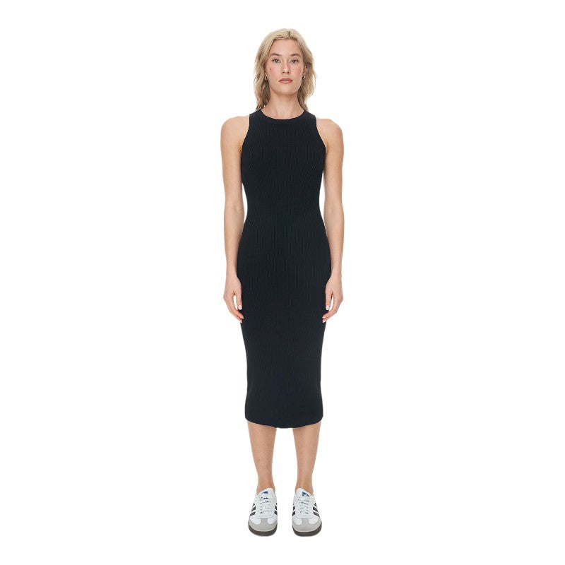 Huffer Rogue Rib Dress - Black