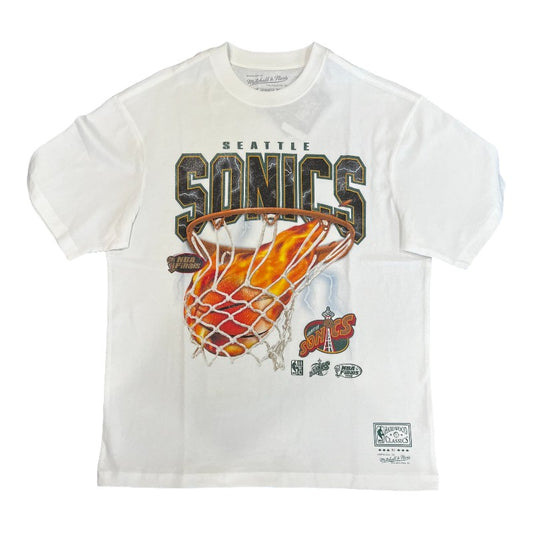 Mitchell And Ness Sonics Fire N Lightning Tee - White