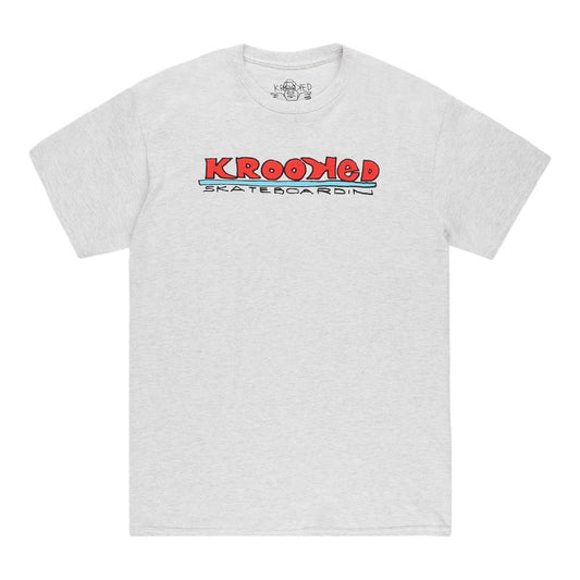 Krooked Skateboardin Tee - Ash