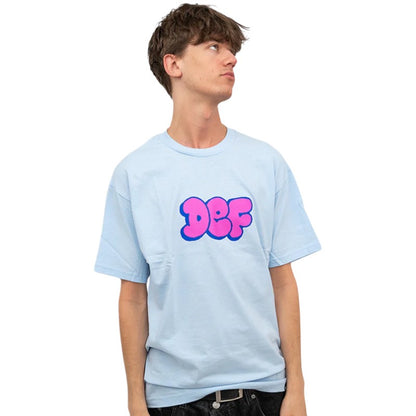 Def Throw Tee - Powder Blue