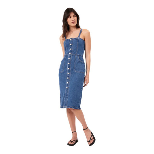 Rollas Venice Dress - Vintage Blue