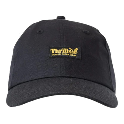 Thrills Union 6 Panel Cap - Black Herringbone