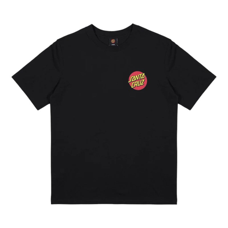 Santa Cruz Classic Dot Chest Tee - Black