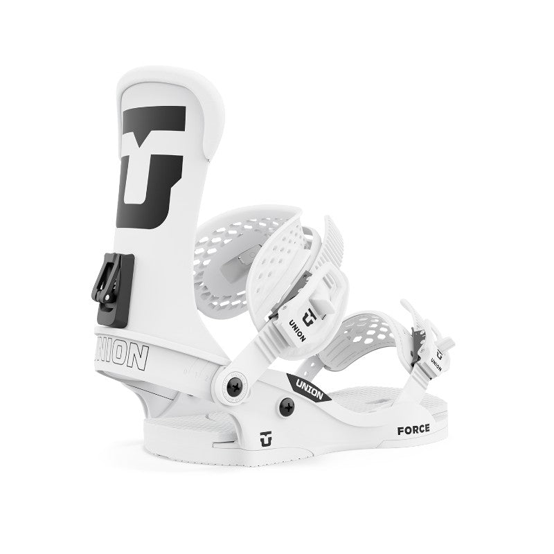 UNION FORCE CLASSIC SNOWBOARD BINDING – White (Team Logo)