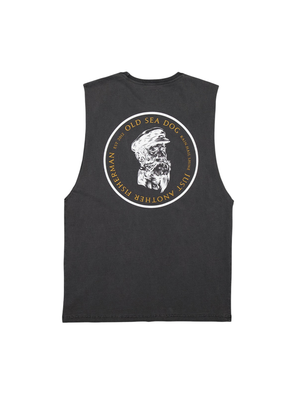 J.A.F Old Sea Dog Tank - Aged Black/Orange