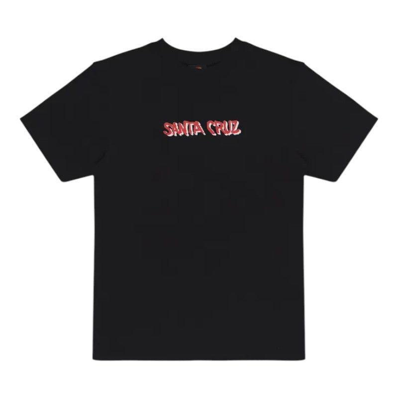 Santa Cruz Youth Screaming Wave Tee - Black