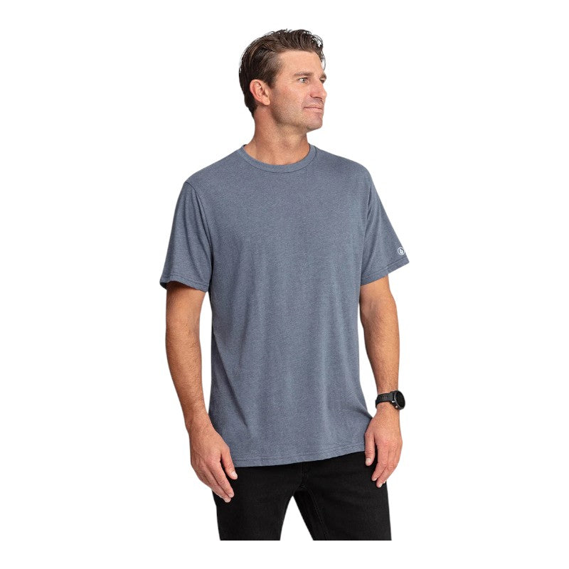 Volcom Aus Solid Tee - Smokey Blue