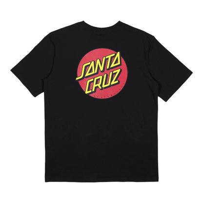 Santa Cruz Classic Dot Chest Tee - Black