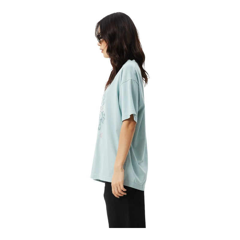 Afends Sacred Oversized Tee - Ether Blue