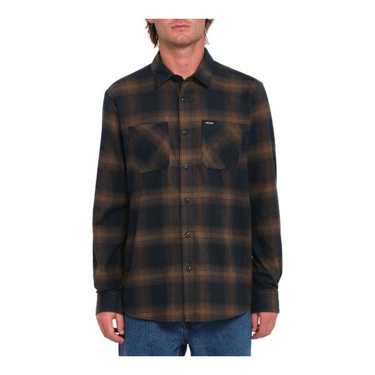 Volcom Netastone Flannel - Dark Earth