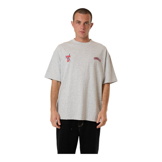 Thrills Roosevelt Box Oversize Fit Tee - Snow Marle