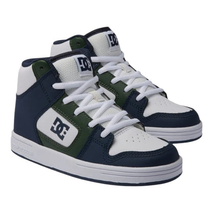 DC Youth Manteca 4 Hi - White/Navy