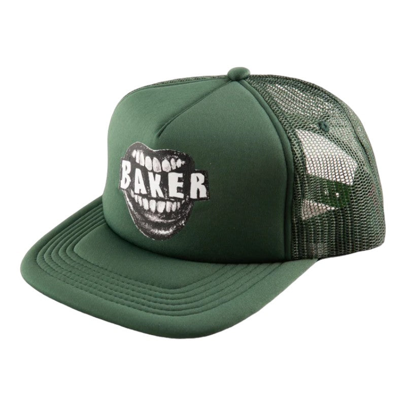 Baker Yeller Trucker Hat - Dark Green