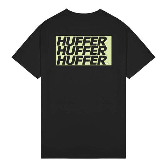 Huffer Sup Tee 190 Stacked - Black