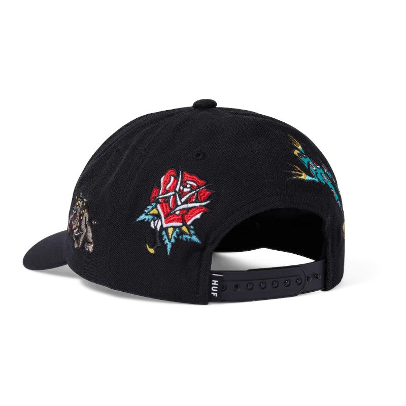 HUF Bledsoe 6 Panel Snapback - Black