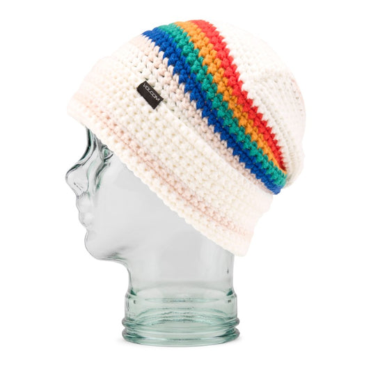 VOLCOM Yay Crochet Beanie - White