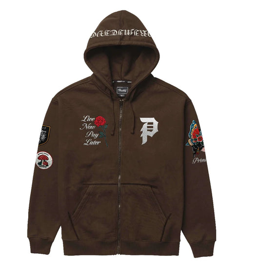 Primitive Temptation Zip Hood Brown