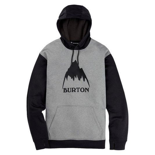 BURTON Oak Pullover – Gray Heather/True Black