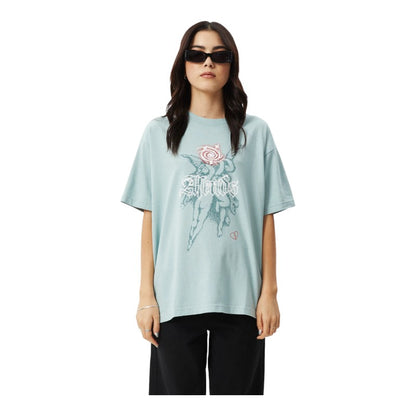 Afends Sacred Oversized Tee - Ether Blue