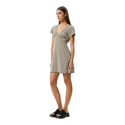 Afends Gambet Check Tea Dress - Black/sa