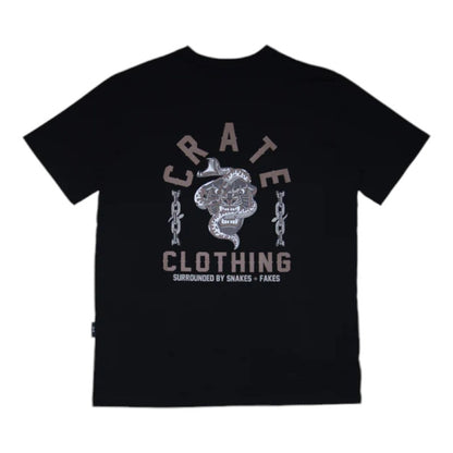 Crate Snakes & Fakes Tee - Black