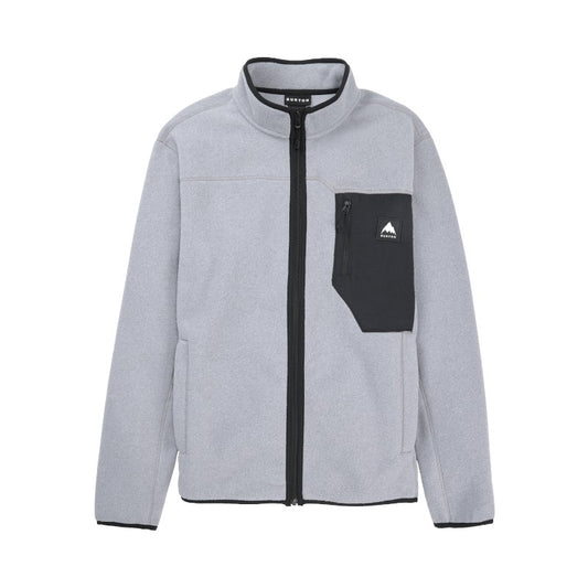 Burton Cinder Full-Zip Fleece – Gray Heather