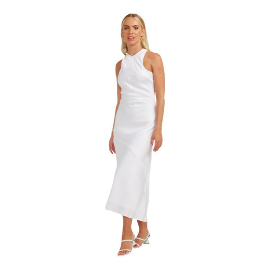 Charlie Holiday Arabella Midi Dress - White