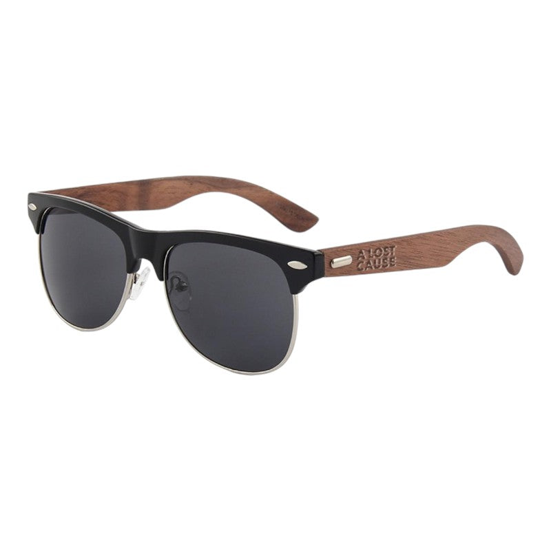 ALC Compass Sunglasses - Black/Walnut