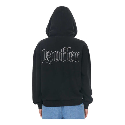 Huffer Boxy Rider Hood/Light Be - Black